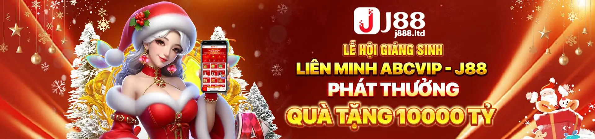 J88 chào đón noel banner